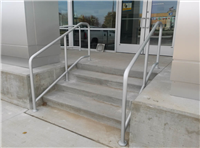 Fence Gallery Photo - Aluminum Stair Rail at Car Dealership 2.jpg